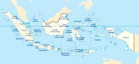 Indonesia Map 600